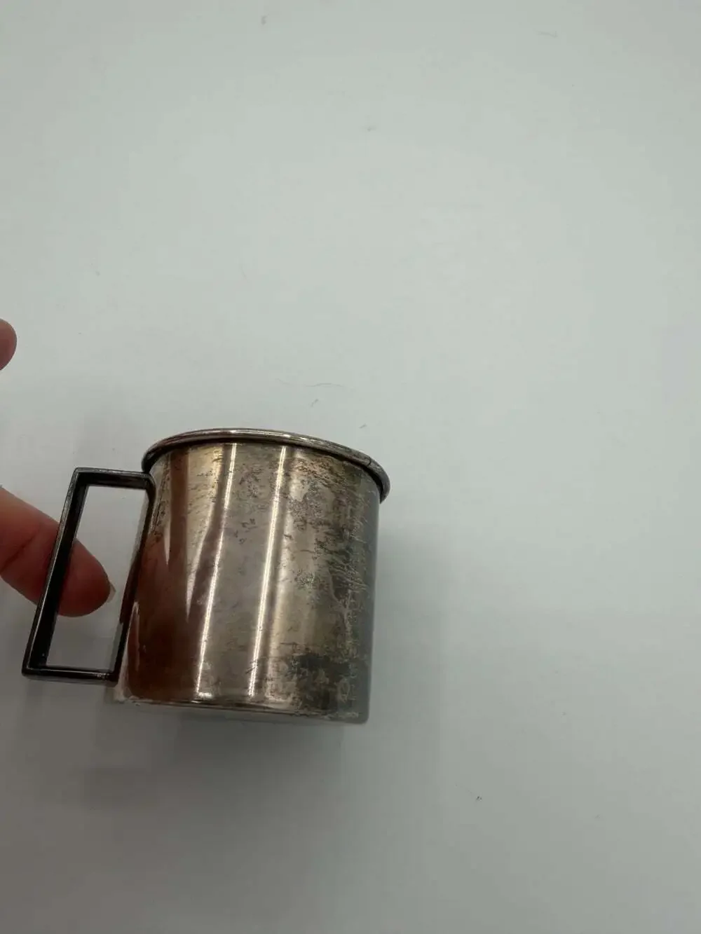 Rogers & Co. 1881 Silver Plated Small Childrens Cup For Drink *crack On Rim See